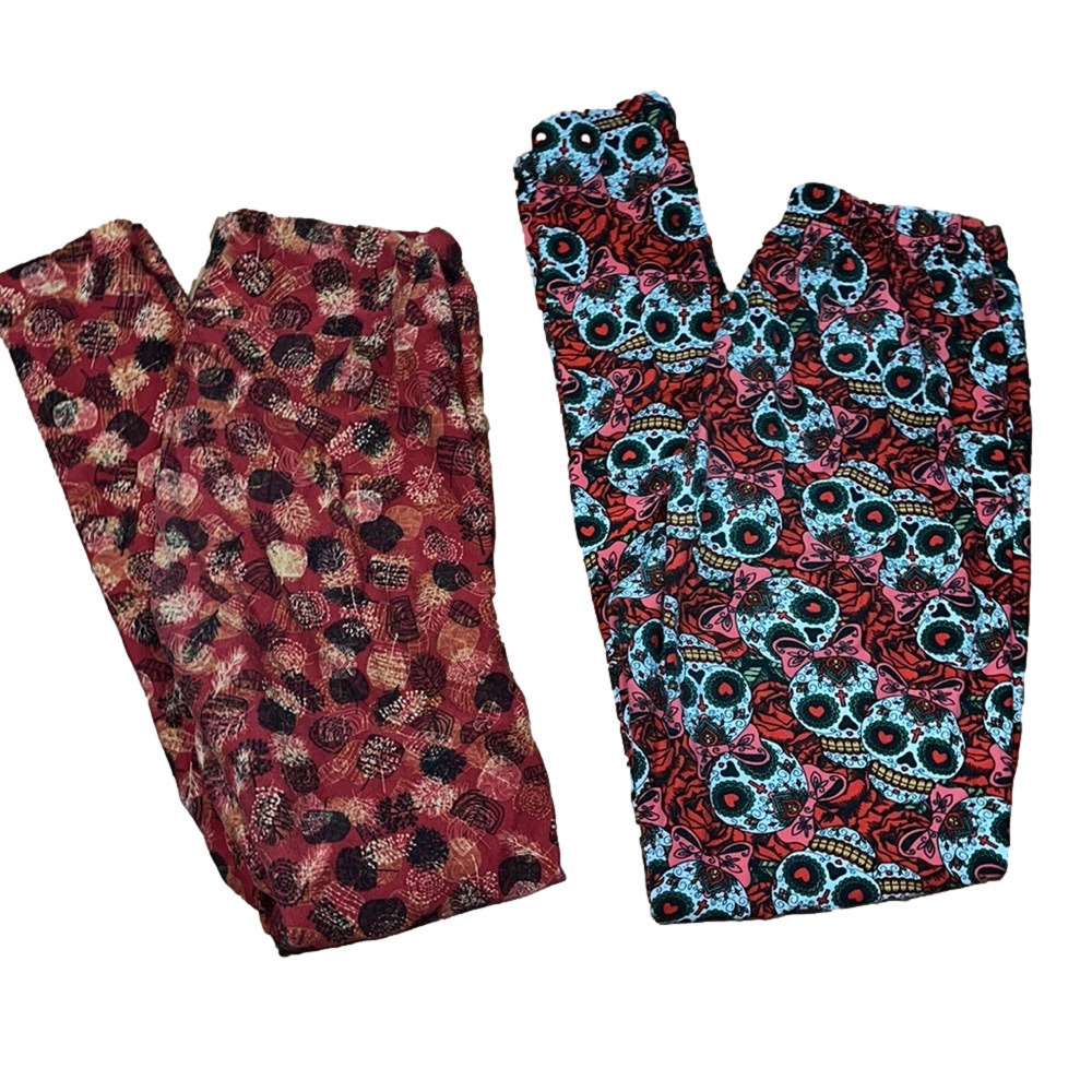 Two pair of super soft leggings one size